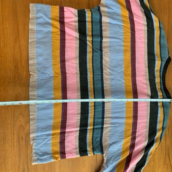 Size large polyester shirt. Measurements in photo. - Picture 4 of 5